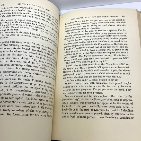 Kentucky On The March By HARRY W SCHACTER Harper Bros 1949 Signed - Picture 12 of 15